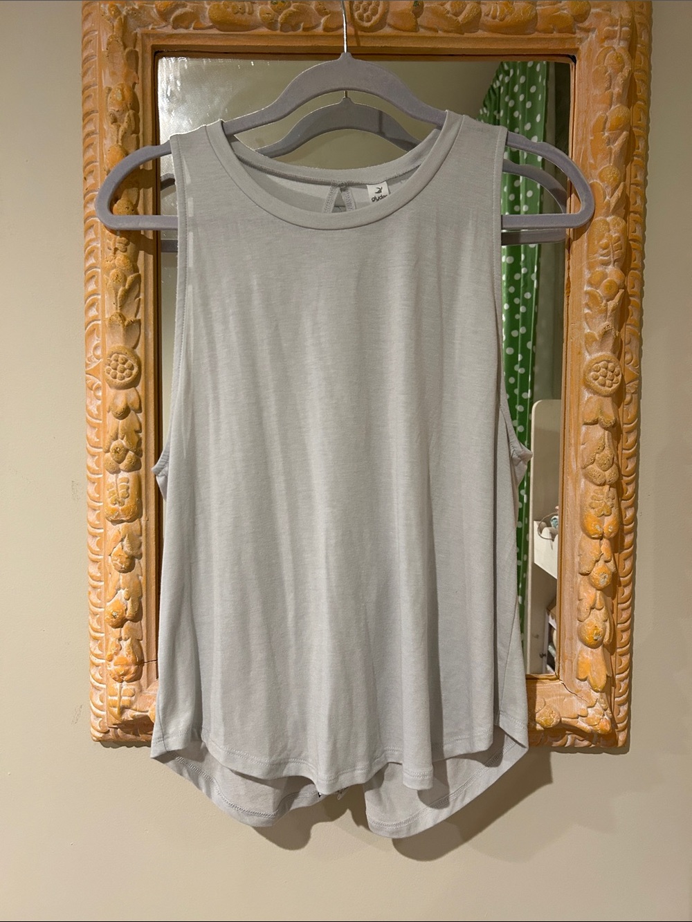 Glyder Light Gray Relaxed Crew Neck Tank